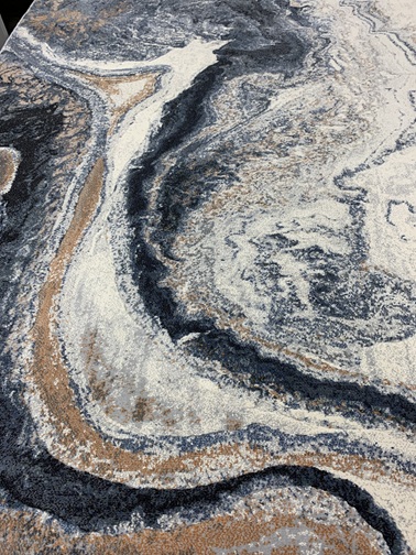 Plaza nukkamatto Messina sininen