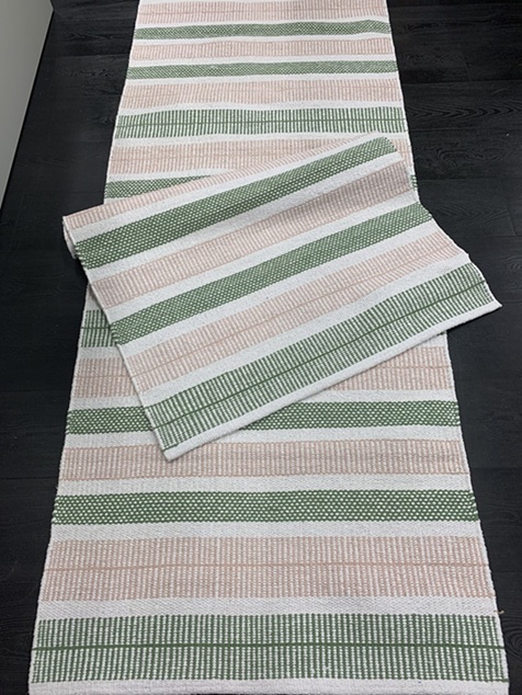 Foksi puuvilla rosa-vihreä