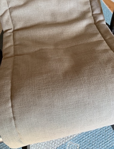 Pellava keinutuolinpehmuste beige