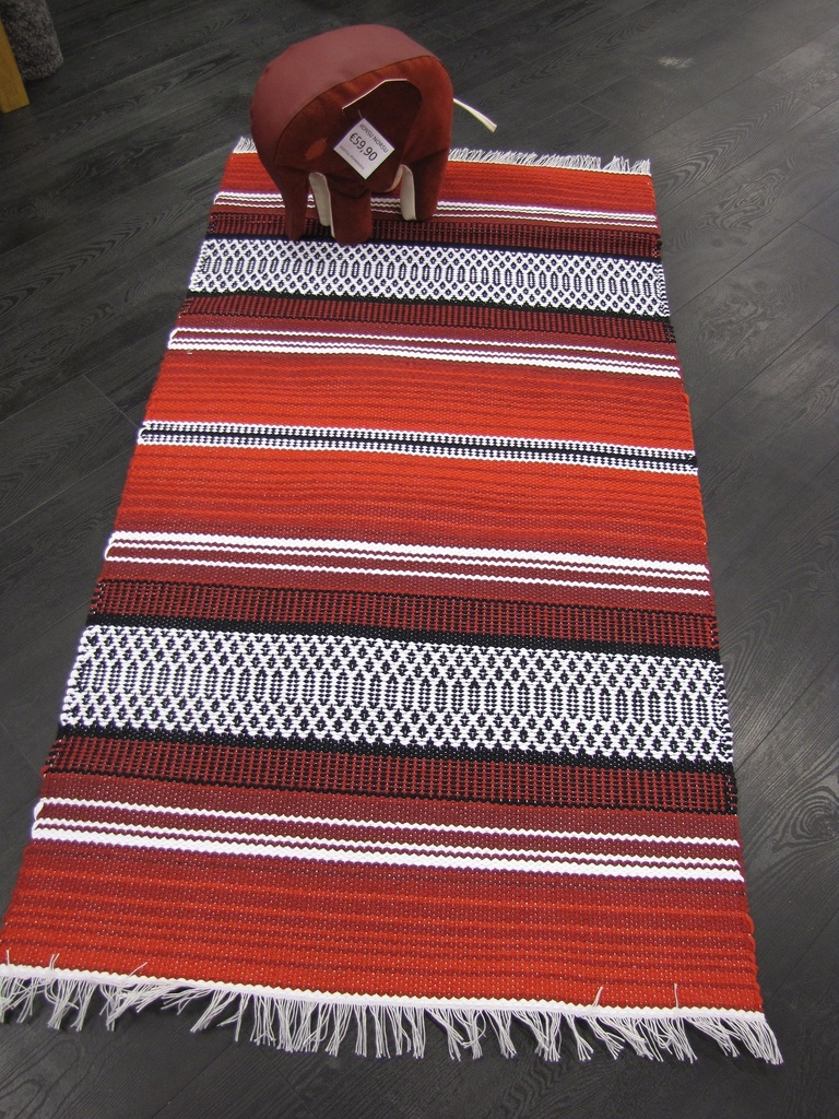 [MAIJA80150PU] Elina puuvilla punainen (80 x 150)