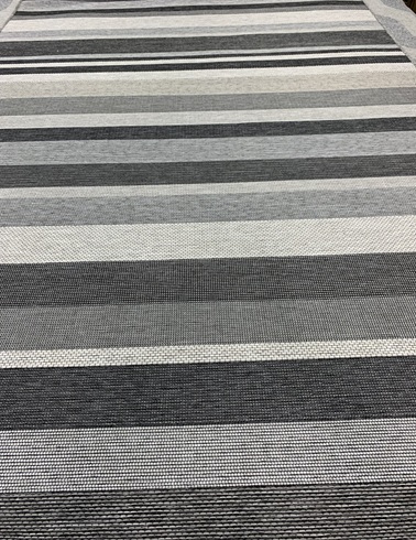 [960673036200290HARMAA] Piemonte harmaa raita (200 x 290)