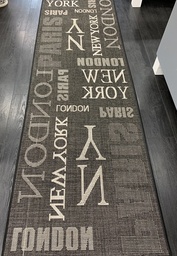 New York käytävämatto musta