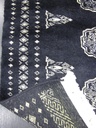 Bokhara käsinsolmittu 3 ply musta 62x93 cm