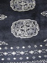 Bokhara käsinsolmittu 3 ply musta 62x93 cm