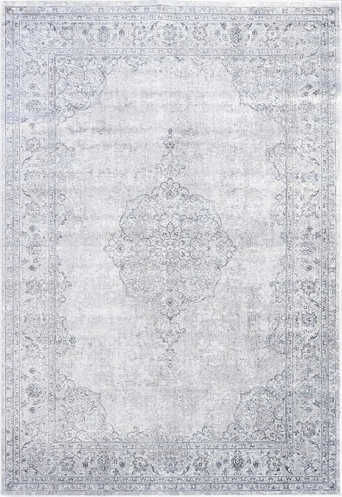 Savoy viskoosimatto harmaa/sininen