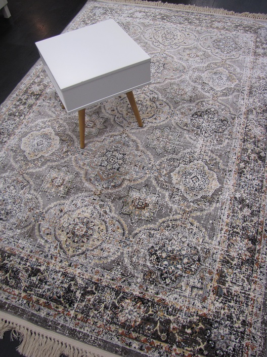 Beluchi viskoosimatto harmaa 160x230 cm