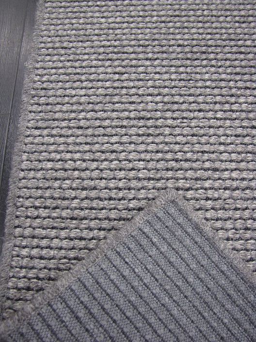 Nordic käytävävillamatto tummanharmaa 80 cm leveä rulla