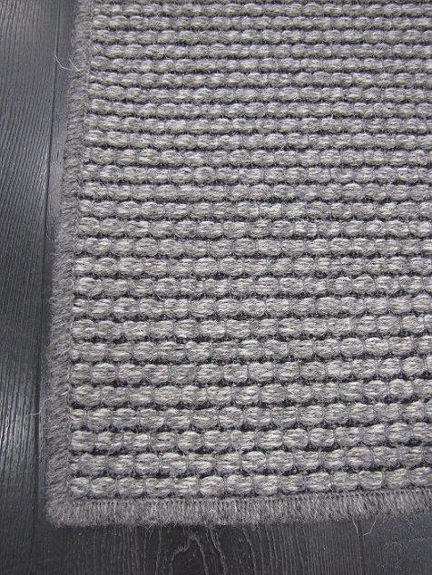 Nordic käytävävillamatto tummanharmaa 80 cm leveä rulla