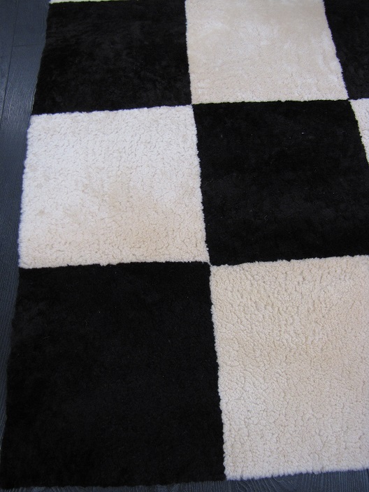 CHESS lammastaljamatto ruskea/LV 149x215 cm