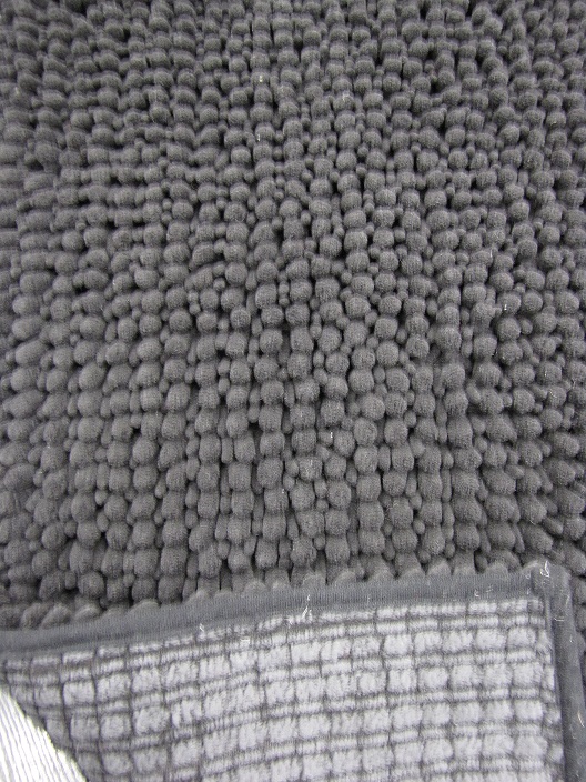 Fluffy wc matto musta 90x50 cm