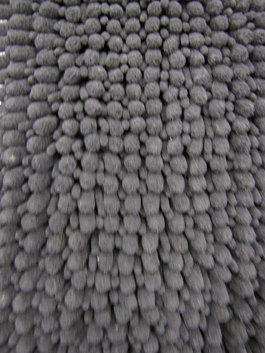 Fluffy wc matto musta 90x50 cm