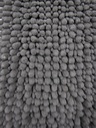 Fluffy wc matto musta 90x50 cm
