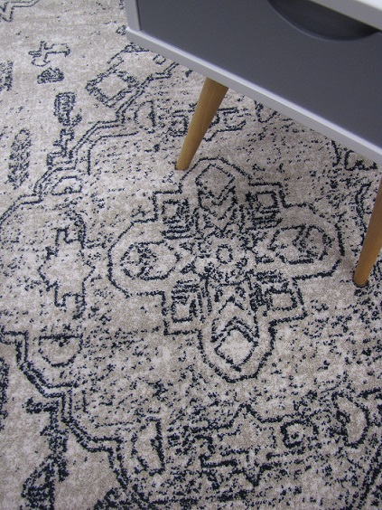 Bohemia nukkamatto beige medaljonki 160x230 cm