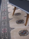 Bokhara käsinsolmittu 3 ply beige 81x206 cm
