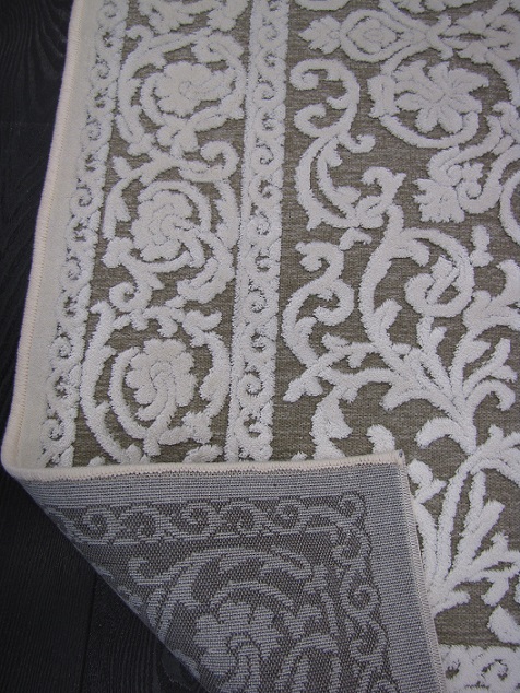 Oriental viskoosimatto beige kuvio 100x140 cm