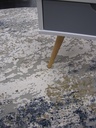 Tundra nukkamatto pyöreä 160 cm sinibeige