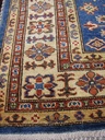 Kazak käsinsolmittu villamatto sininen 163x200 cm