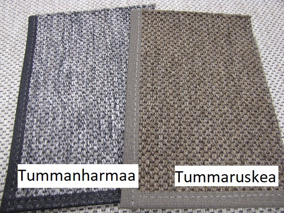 Vienna sileäksi kudottu matto - useita värejä