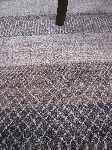 Piazza nukkamatto raita rosa-beige