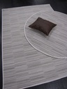 Brighton käytävämatto vaalea ura 120 cm leveä rulla