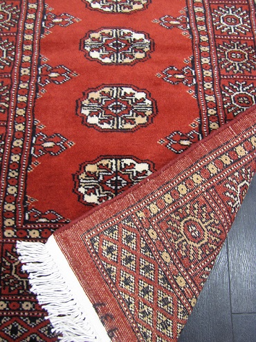 Bokhara käsinsolmittu 64x193 cm punainen