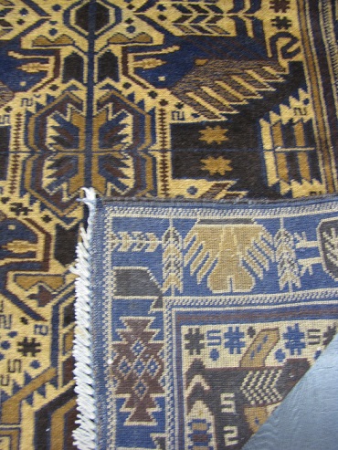Beluch käsinsolmittu villamatto 82x133 cm