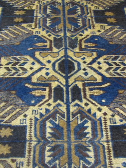 Beluch käsinsolmittu villamatto 82x133 cm