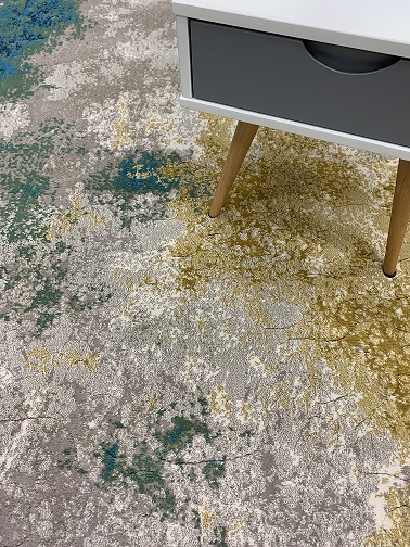 Patina nukkamatto beige/turkoosi/vihreä 160x230 cm