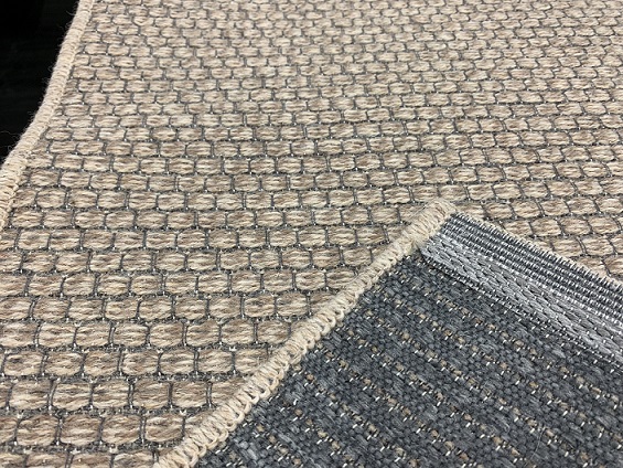 Nordic villamatto beige ruutu