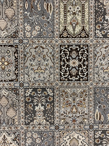 Savona nukkamatto puutarhamalli ruskea 160x230 cm