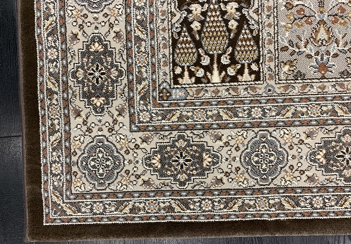 Savona nukkamatto puutarhamalli ruskea 160x230 cm