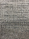Trento nukkamatto greyge ristikko 160x230 cm