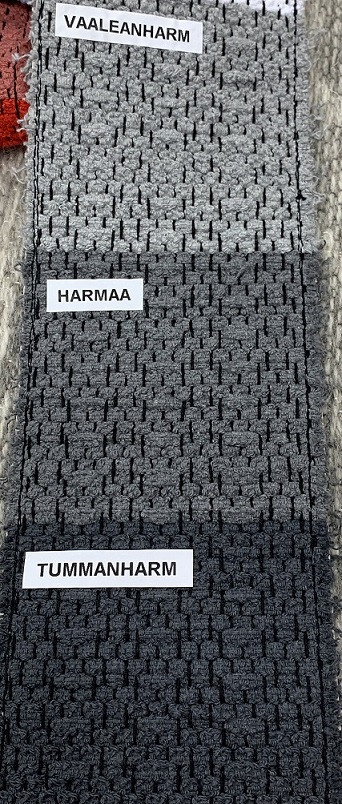 Aava puuvillamatto harmaan sävyt
