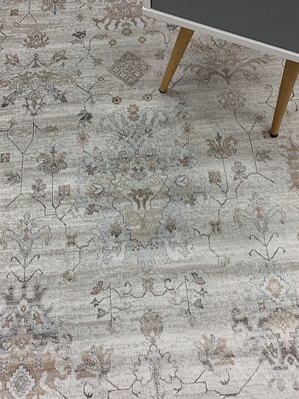 Savoy viskoosimatto vaalea-terrakuvio