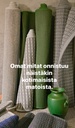 Lumia puuvilla-paperinarumatto vihreä multi