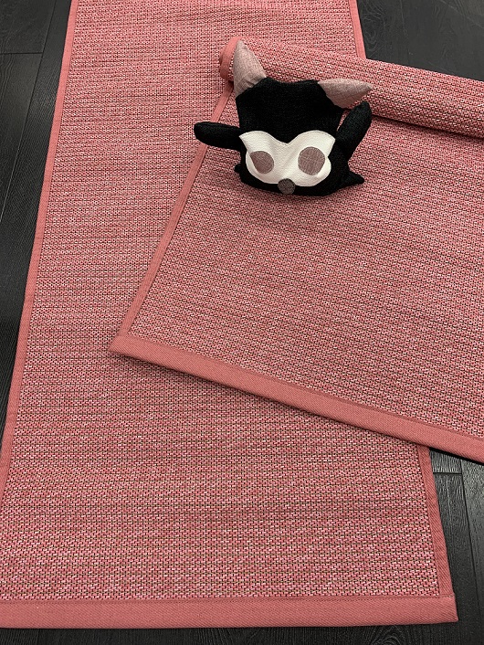 Lumia puuvilla-paperinarumatto rosapinkki