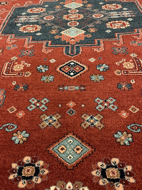 Kashqai villamatto punavihreä