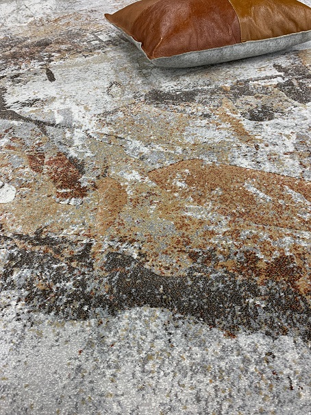 Plaza nukkamatto utuinen vaalea-terracotta 160x230 cm