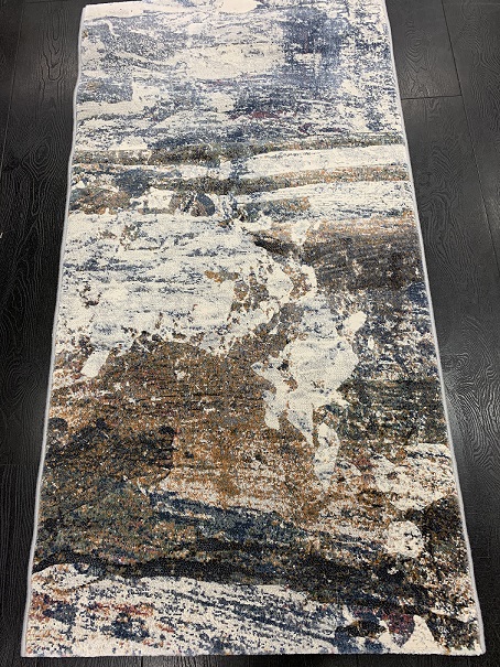 Plaza nukkamatto utuinen sini-ruskea 80x150 cm