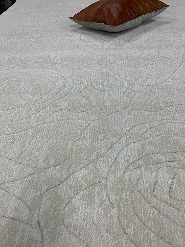 Platina nukkamatto beige kukkafiguri 160x230 cm