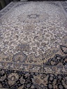 Diamond villamatto sininen medaljonki 200x290 cm