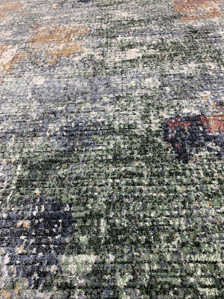 Plaza nukkamatto värikäs sininen 160x230 cm