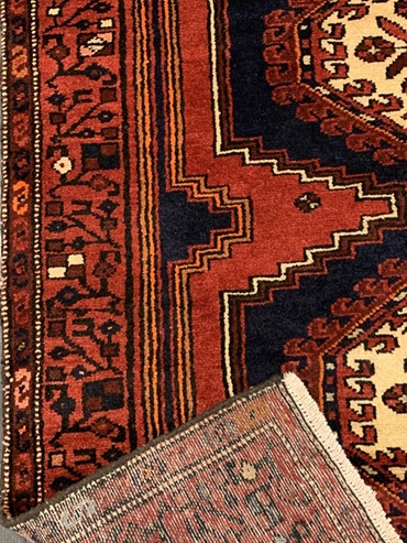 Kamseh käsinsolmittu villamatto 108x190 cm