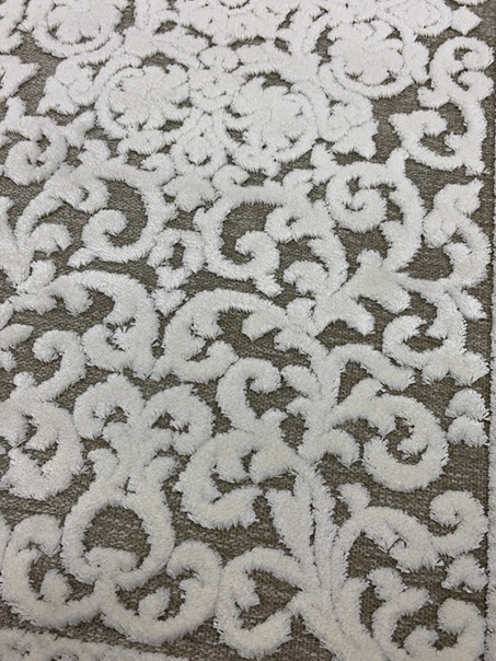 Oriental viskoosimatto beige kuvio 100x140 cm