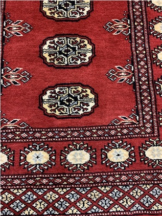 Bokhara käsinsolmittu punainen 81x133 cm