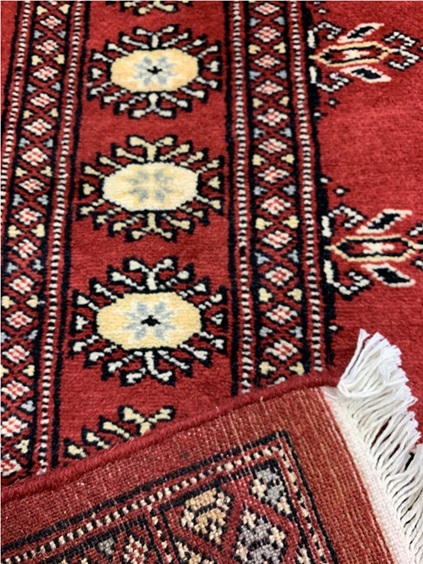 Bokhara käsinsolmittu punainen 81x133 cm