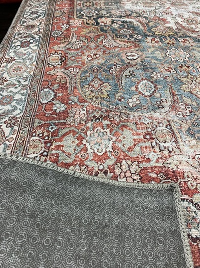 Ventura sileäpintainen matto puna-harmaa