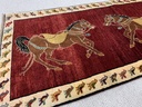 Kashqhai Old Figural käsinsolmittu villamatto