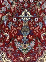 Isfahan käsinsolmittu villamatto 70x107 cm