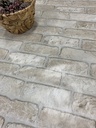 Tiiliskivi vahakangas beige leveys 140 cm